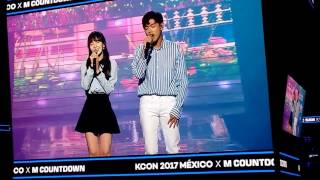 Eric Nam, Wendy (Red Velvet) - Spring Love (Fancam Kcon México) 170318
