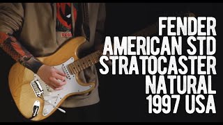 Video thumbnail for Fender American Standard Stratocaster Natural 1997 USA by Loud Lemon Demo