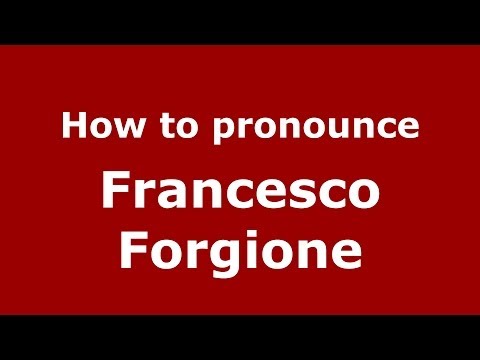 How to pronounce Francesco Forgione (Italian/Italy) - PronounceNames.com