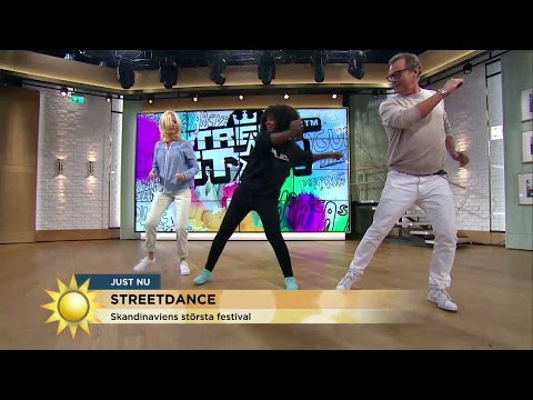 Swagiga moves när Jenny och Steffo dansar dancehall - Nyhetsmorgon (TV4)