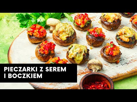 [KETO KUCHNIA] Pieczarki faszerowane boczkiem i serem!