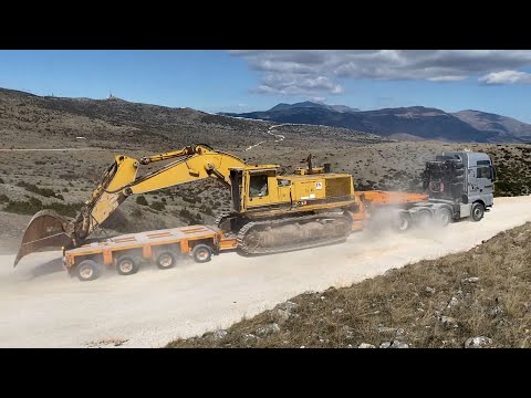 Loading And Transporting The Caterpillar 245 Excavator - Fasoulas Heavy Transports