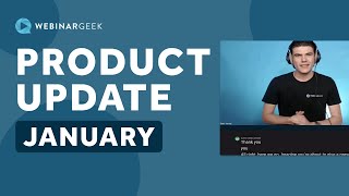 New webinar features | Product update January 2025| WebinarGeek