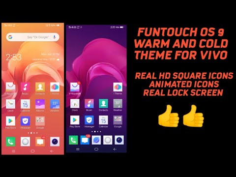 FUNTOUCH OS 9 SQUARE (WARM AND COLD) THEME FOR VIVO DEVICES