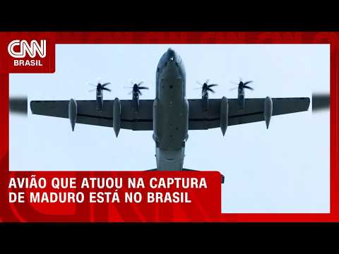 Avião que prendeu Maduro pousa na Base Aérea de Campo Grande para exercício | LIVE CNN