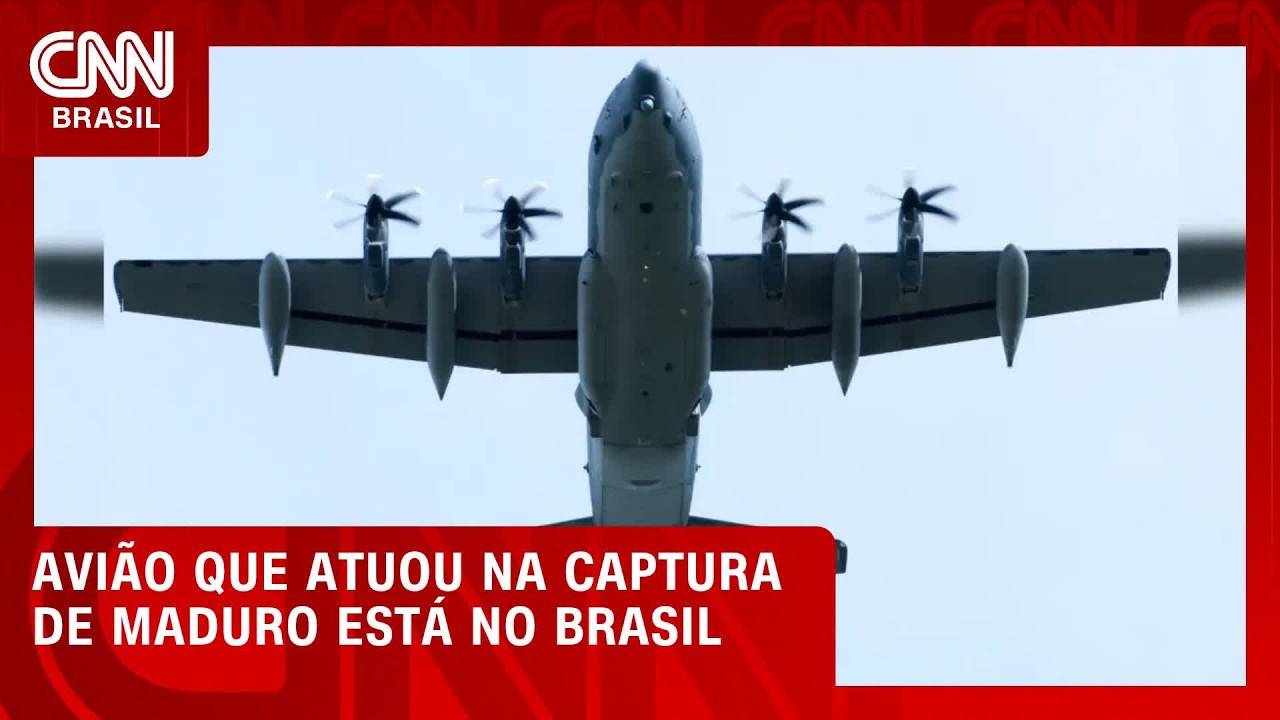 Avião que prendeu Maduro pousa na Base Aérea de Campo Grande para exercício | LIVE CNN