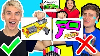 3 MARKER CHALLENGE WITH MY BROTHER (NERF EDITION)