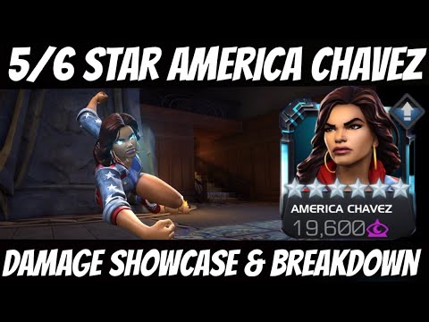 America Chavez - 5 and 6 Star Damage Showcase & Champ Breakdown