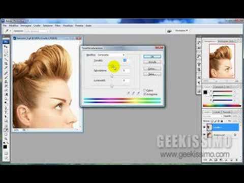 Video Tutorial: come cambiare il colore dei capelli in Photoshop Video Tutorial: come cambiare il colore dei capelli in Photoshop