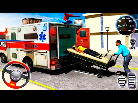 Ambulance Rescue Drive Simulator - Emergency New Flying Van Driving | Android GamePlay