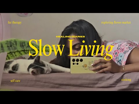 Slow Living in Coimbatore 🌿 Cooking, Gentle Self-Care 💕, Flower market 🌸, Time with Rio🐈