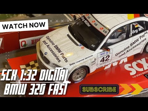 New BMW 320 WTCC 1:32 Slot Car- SCX Digital Racing-Testing it out for the first time.