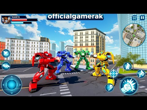 Optimus Prime Multiple Transformation Jet Robot Car Game 2026 - Android Gameplay