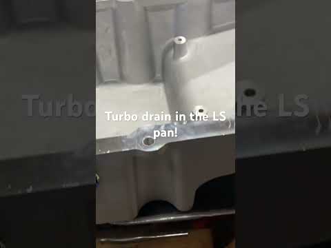 Got the pan all drilled and tapped, an line installed for turbo drain. Swapped on the other LS