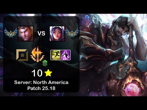 Jayce Top vs Irelia - NA Challenger - Patch 25.18