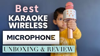 BEST Wireless Karaoke MICROPHONE | Bluetooth Microphone | Best for Kids & parties