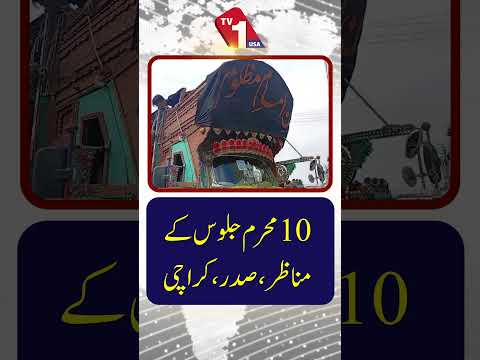 دس محرم جلوس کے خصوصی مناظر