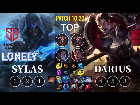 SB Lonely Sylas vs Darius Top - KR Patch 10.22