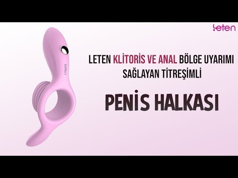 Leten Klitoris ve Anal Bölge Uyarımı Sağlayan Titreşimli Penis Halkası
