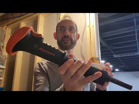 How to anchor a 2x4 to concrete floor using a Ramset tool