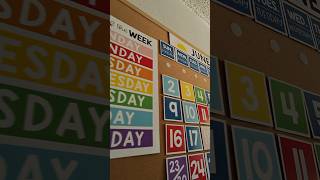 Preschool Homeschool Classroom Calendar Colorful Hadley Designs Posters Kids Toddlers Early Learning