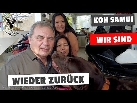 Jam freut sich, das wir wieder zurück sind auf Koh Samui