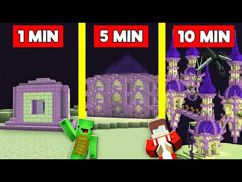 Adventure Craft - END HOUSE BUILD BATTLE CHALLENGE In Minecraft - NOOB VS PRO - Maizen Mizen Mazien Parody