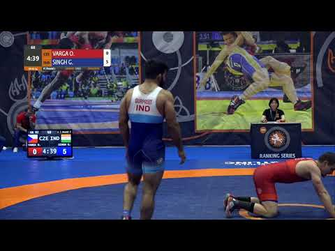 Round 2 GR - 82 kg: O. VARGA (CZE) v. G. SINGH (IND)