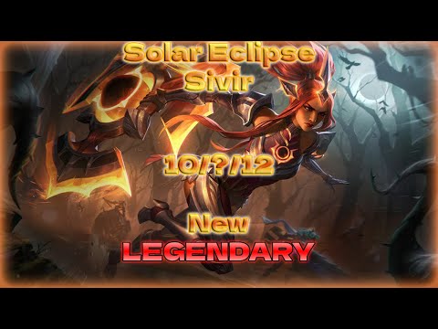 BRAND NEW SKIN Solar Eclipse Sivir Gameplay ~Draft Pick~ League Of Legends