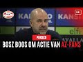 PSV-trainer Bosz kwaad om ‘belachelijke’ actie: ‘Wat is dat voor onzin?'