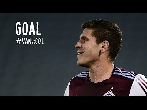 GOAL: Dillon Powers turns inside the box and shoot past Ousted