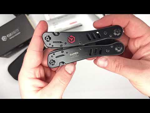 Мультитул Ganzo G302-В (26в1, 105мм, 275г, биты, с чехлом, черный) - фото 1 - id-p1333869655