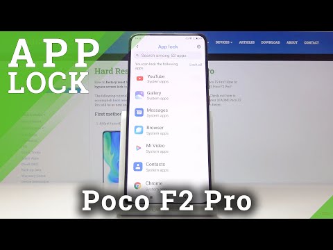 How to Set Password on Apps in Xiaomi Pocophone F2 Pro?
