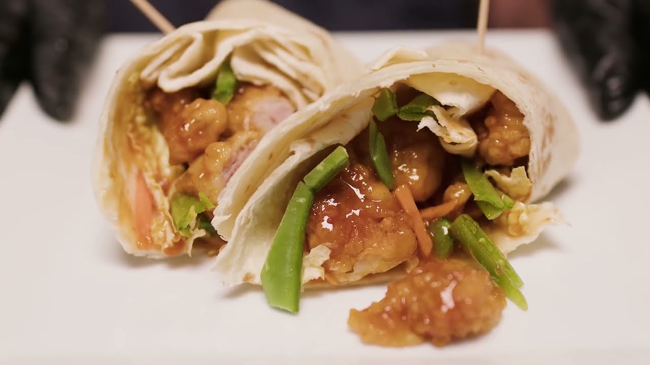 Sriracha Honey Chicken Wrap