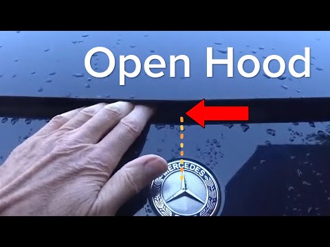 How To Open Mercedes Benz C300 Class Hood | Open Mercedes C200 Hood - Easy Guide!