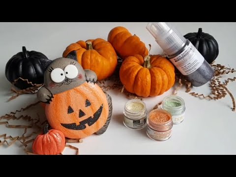 Pumpkin Cat Macaron - How to Design Macarons (Macaron Art) 马卡龙 마카롱 マカロン Hand painted Macaron