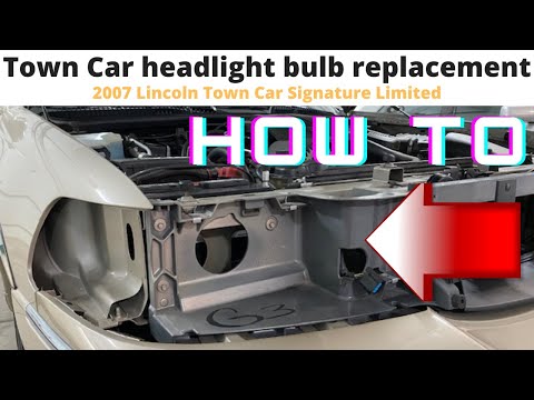 Lincoln Town Car headlight / bulbs Replacement  - Sylvania zXe Gold