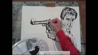 Painting Robert De Niro