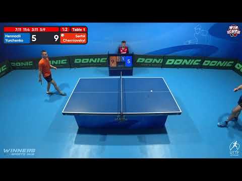 12:30 Hennadii Yurchenko  1-3 Serhii Cherniavskyi West 1 WIN CUP 28.10.2022 | TABLE TENNIS WINCUP