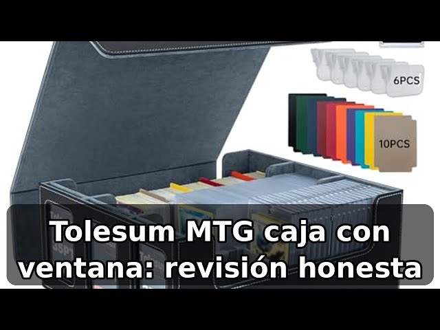 Vídeo relacionado con Tolesum Caja Cartas para MTG, Card Deck Box para 1800+ Cartas Con Compartimento, Magnetic Flip Box con Cuero de PU para Cartas de Magic Commander TCG - [Negro]