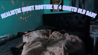 REALISTIC NIGHT ROUTINE W 4 MONTH OLD BABY JANESSA 💖| TEEN MOM | PREGNANT AT 15 🦋