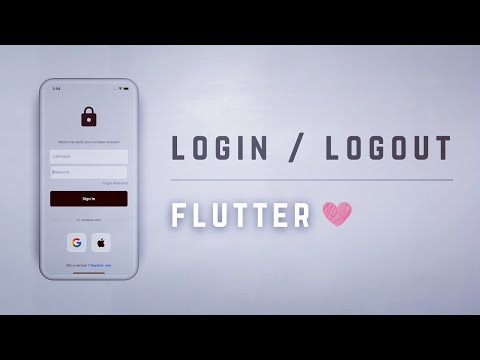 🔒📱 Email Login & Logout • Flutter Auth Tutorial ♡