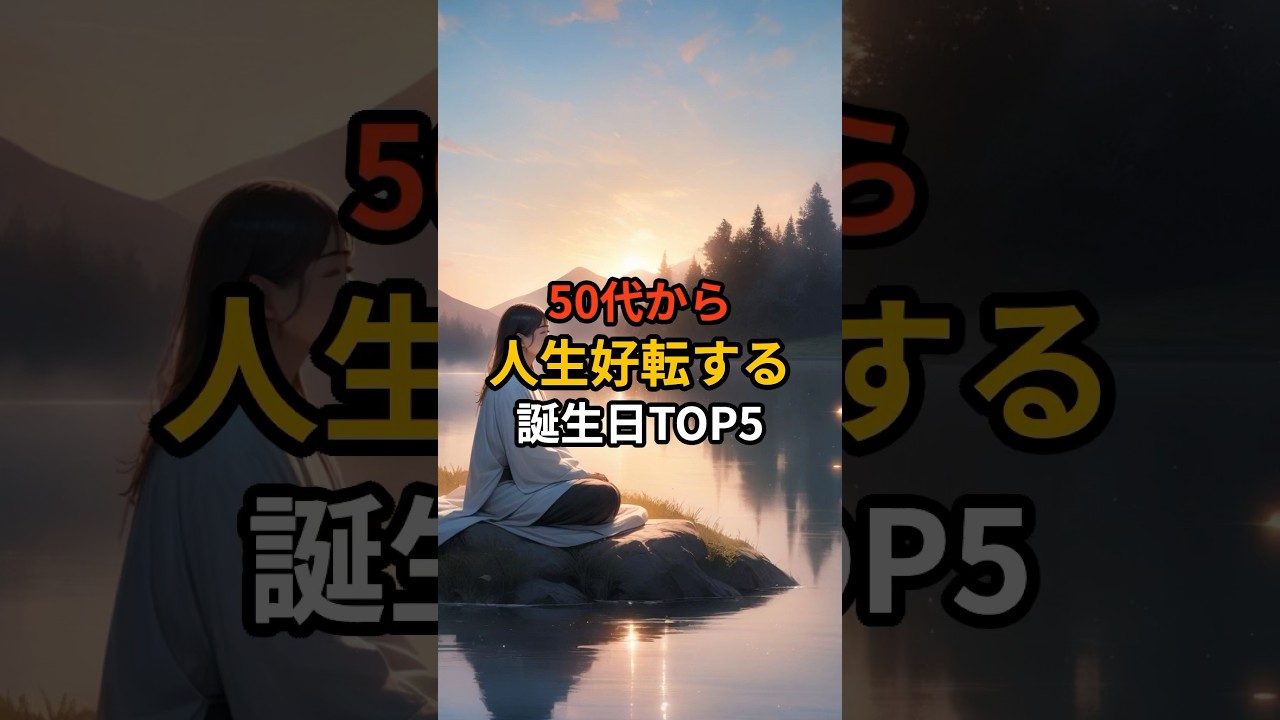 【9割が知らない‼️】50代から人生好転する誕生日TOP5🔮#shorts #スピリチュアル #開運 #誕生日占い #引き寄せ #50代
