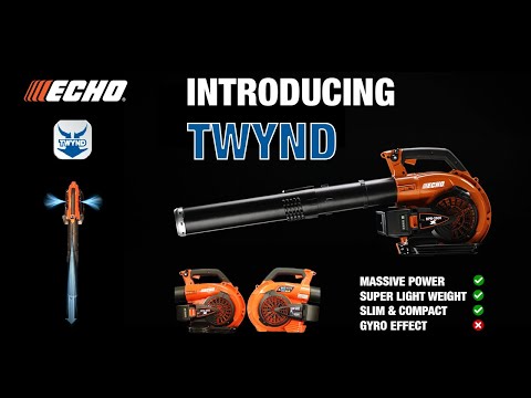TWYND patented technology on the new ECHO DPB-2600 cordless blower.