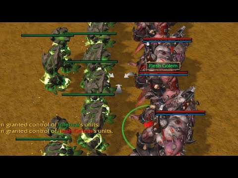 【小黄】33 Infernal vs 20 Flesh Golem (All NoGradeUp) Reforged