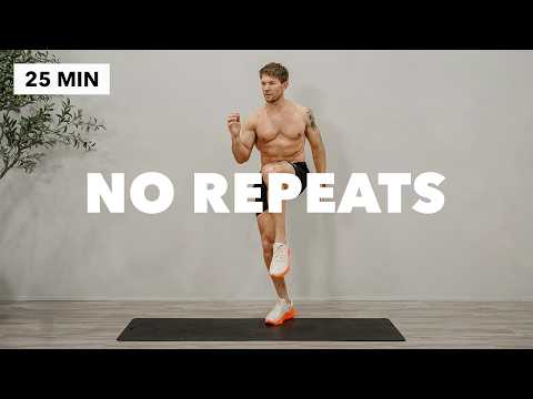 25 Min Full Body HIIT Workout | No Equipment, No Repeats