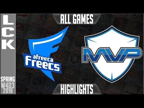 AFS vs MVP Highlights ALL GAMES | LCK Week 4 Spring 2018 W4D3 | Afreeca Freecs vs MVP Highlights