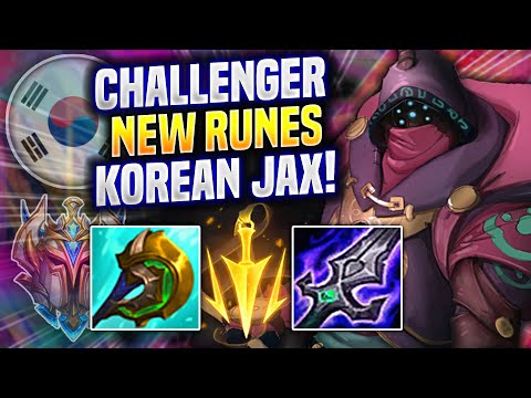 KOREAN CHALLENGER JAX WITH NEW RUNES! - Korean Challenger Plays Jax TOP vs Gragas!