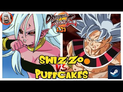 DBFZ Swizzo vs PuffCakes (GogetaSS4, Bardock, A21) vs (GogetaSS4, Bardock, GokuUI) ver 1.31