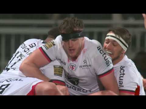 TOP 14 - Essai de Théo NTAMACK (ST) - LOU Rugby - Stade Toulousain